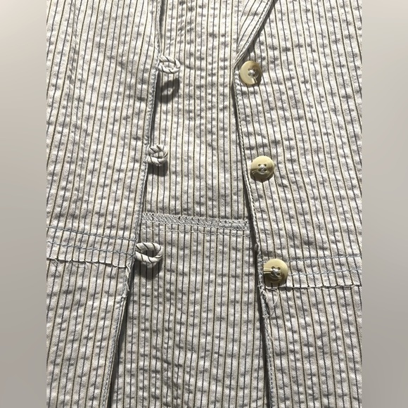 Free People Striped Button-Up Blouse - Picture 4 of 9